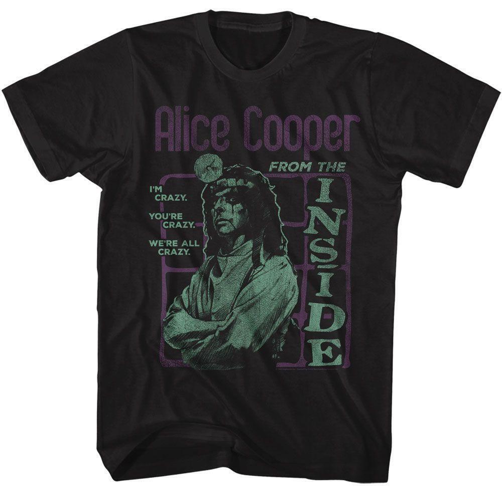 Alice Cooper From The Inside Black T Shirt